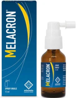 Melacron Spray Orale Melatonina Sonno Jet Lag 15 ml