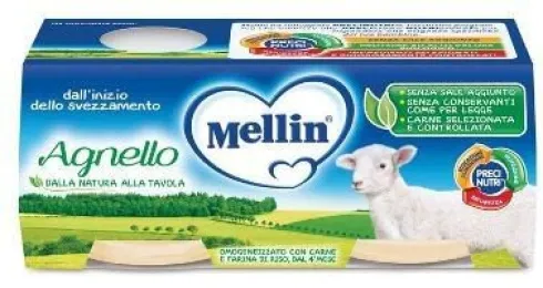 Mellin Omogeneizzato Agnello 2 X 80 grammi