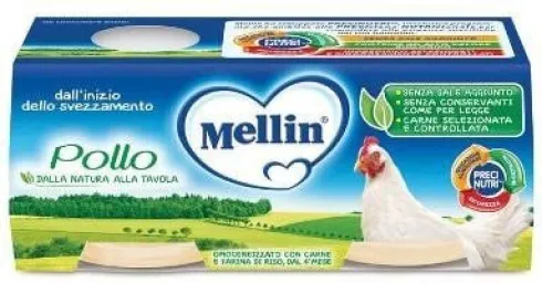 Mellin Omogeneizzato Pollo 2 X 80 grammi