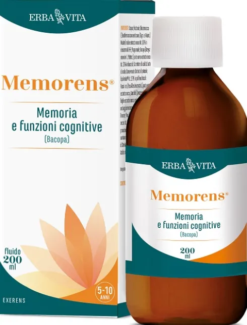 Memorens Integratore Bambini per Memoria Funzioni Cognitive con Bacopa Eleuterococco e Pappa Reale 200 ml