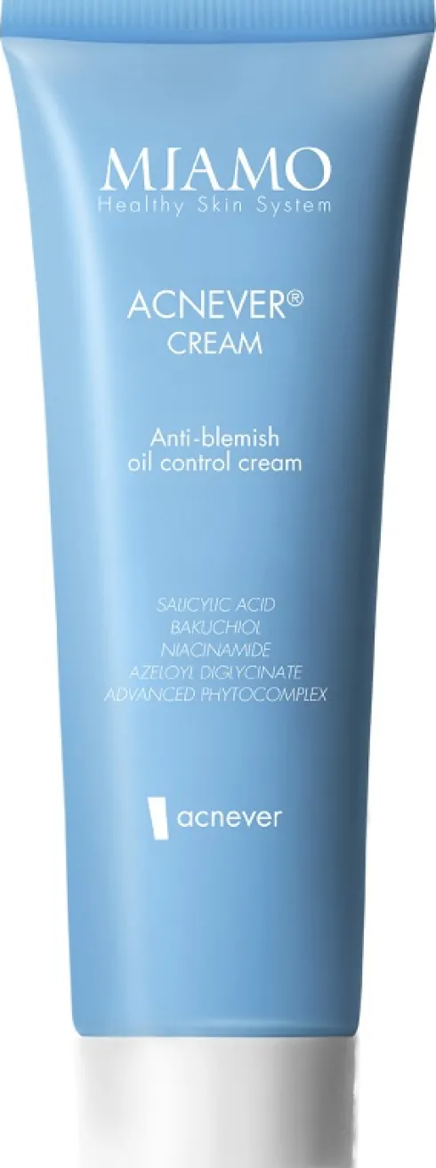 Miamo Acnever Cream Crema Anti-Imperfezioni Sebonormalizzante Pelle Grassa 50 ml