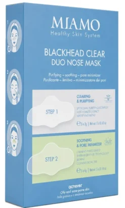 Miamo Blackhead Clear Duo Nose Mask Maschera Naso Purificante Punti Neri 5+5 Pezzi