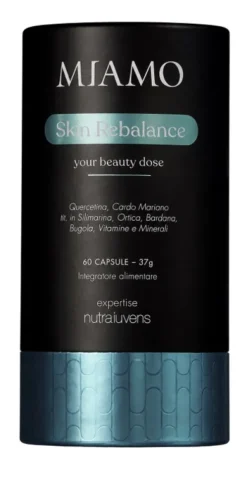 Miamo Skin Rebalance Integratore per Benessere della Pelle con Bugola Bardana Zinco e Vitamina A 60 Capsule