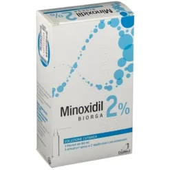 Minoxidil Biorga Soluzione 2% 3 Flaconi 60 ml