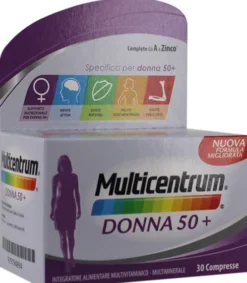 Multicentrum Donna 50+ Multivitaminico e Multiminerale Completo GMM Importazione 30 Compresse