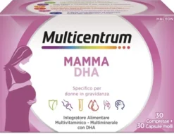 Multicentrum Mamma DHA 30 Compresse + 30 Capsule Integratore Gravidanza con Acido Folico e DHA