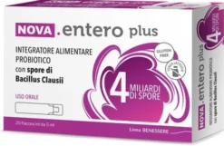Nova Entero 4 Miliardi Probiotico con Bacillus clausii 20 Flaconcini