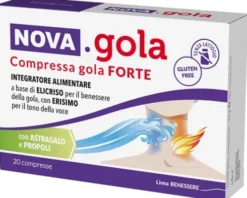 Nova Gola Forte Pastiglie Gola Propoli Erisimo Astragalo 20 Compresse