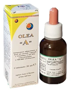 Olea A Vitamina A Gocce Sistema Immunitario Vista Pelle 20 ml