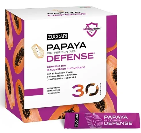 Papaya Defense Integratore Difese Immunitarie con Papaya Bio-Fermentata ed Echinacea 30 Stick
