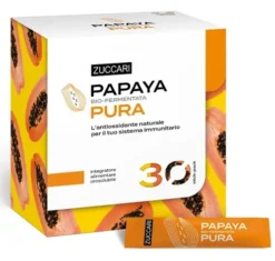 Papaya Pura Papaya Bio-Fermentata Integratore Antiossidante e Difese Immunitarie 30 Stick