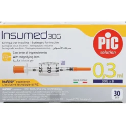 Pic Siringhe Insulina G30 0,3 ml 8 mm 30 pezzi