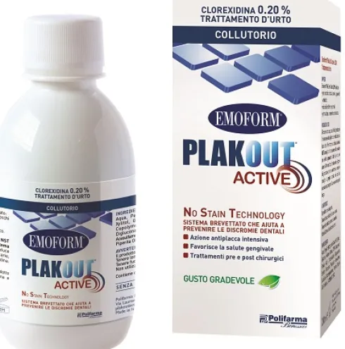 Plakout Active Clorexidina 0,20% Collutorio 200 ml