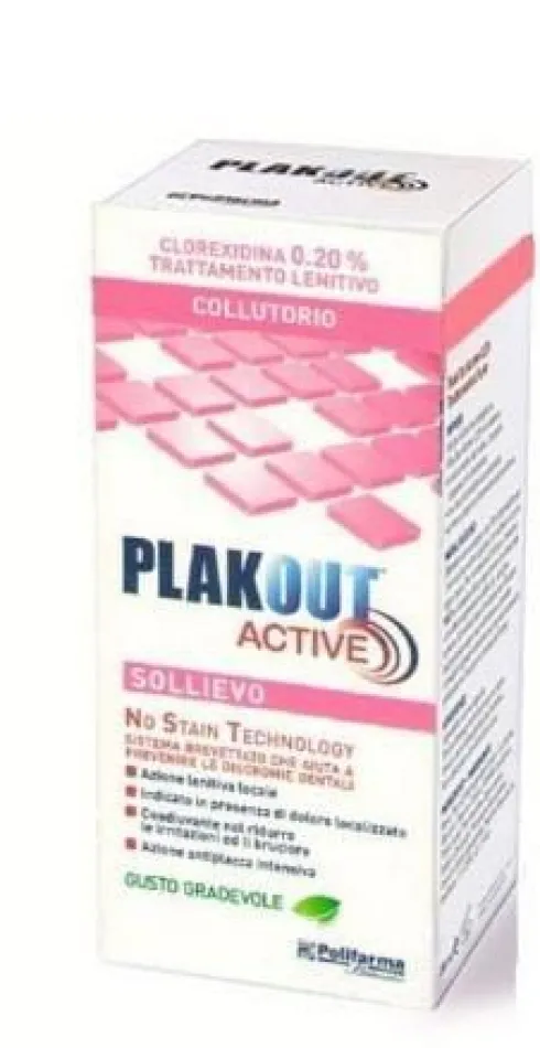 Plakout Active Sollievo Collutorio 200 ml
