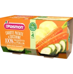 Plasmon Omogeneizzato Carote Patate Zucchine 2 X 80 grammi