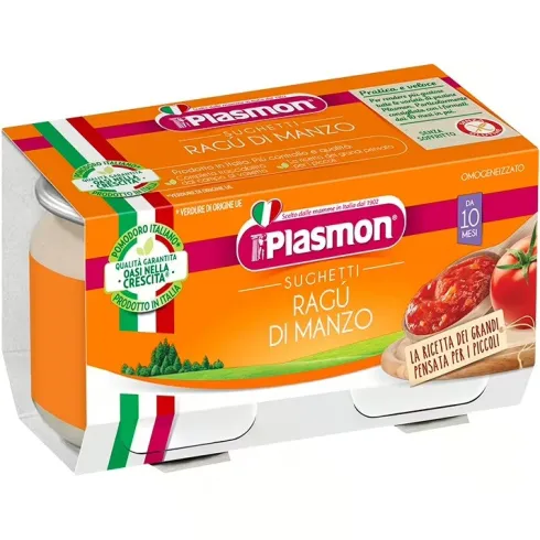 Plasmon Sughetti Ragù Manzo 2 X 80 grammi