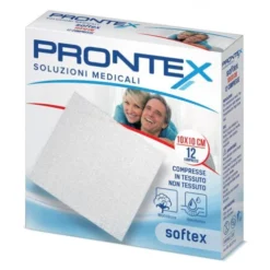 Prontex Softex Garza Tessuto Non Tessuto 10×10 cm 12 Pezzi