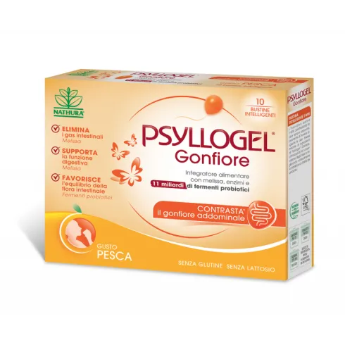 Psyllogel Gonfiore Pesca 10 Bustine