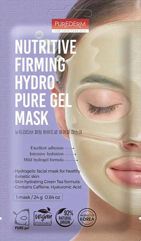 Purederm Nutritive Firming Hydro Pure Gel Mask Maschera Viso Rassodante 24 g