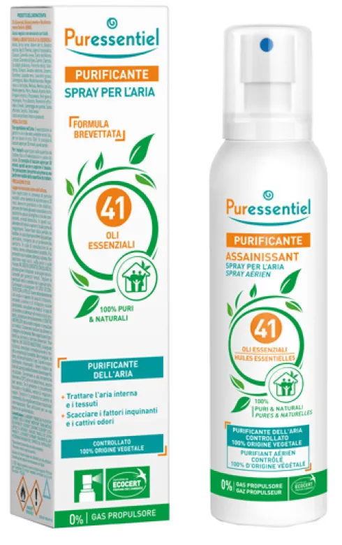 Puressentiel Spray Purificante aria e tessuti 41 oli essenziali 200 ml
