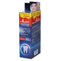 Rapid White Express White Dentifricio Sbiancante Ottico con Fluoro 2 x 75 ml