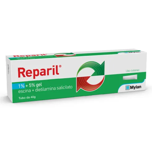 Reparil C.M. Gel 1%+5% 40 grammi