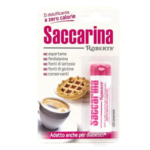Saccarina Roberts Dolcificante 100 Compresse