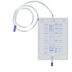 Sacca Urina Letto 2 Litri Tubo 90 cm Con Scarico 30 Pezzi