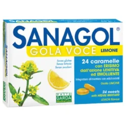 Sanagol Gola Voce Senza Zucchero Limone 24 caramelle