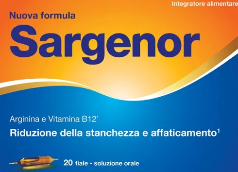 Sargenor Fiale Integratore con Arginina e Vitamina B12 20 Fiale