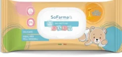 SoFarmaPiù Salviettine Baby con Estratto di Miele Pelle Sensibile 72 Pezzi