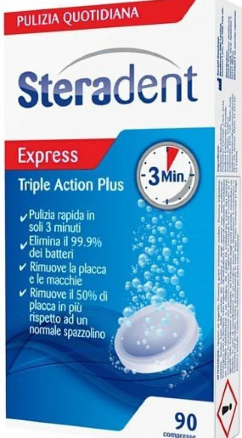 Steradent Ta Plus 90 Compresse Effervescenti