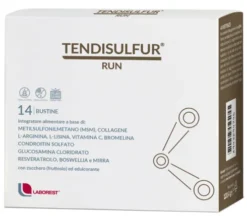 Tendisulfur Run Integratore per Tendini Articolazioni e Cartilagini con Collagene MSM 14 Bustine