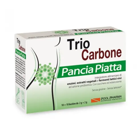 Triocarbone Pancia Piatta 10 + 10 Bustine
