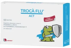 Trocà Flu Act Integratore Difese Immunitarie con Vitamina C Zinco Lattoferrina e Propoli 10 Bustine