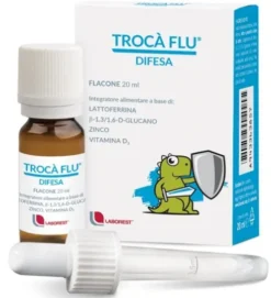 Trocà Flu Difesa Integratore con Lattoferrina Beta-Glucano Zinco e Vitamina D3 20 ml