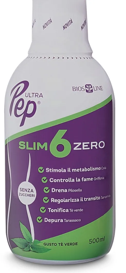 Ultra Pep Slim 6 Zero Gusto Tè Verde 500 ml
