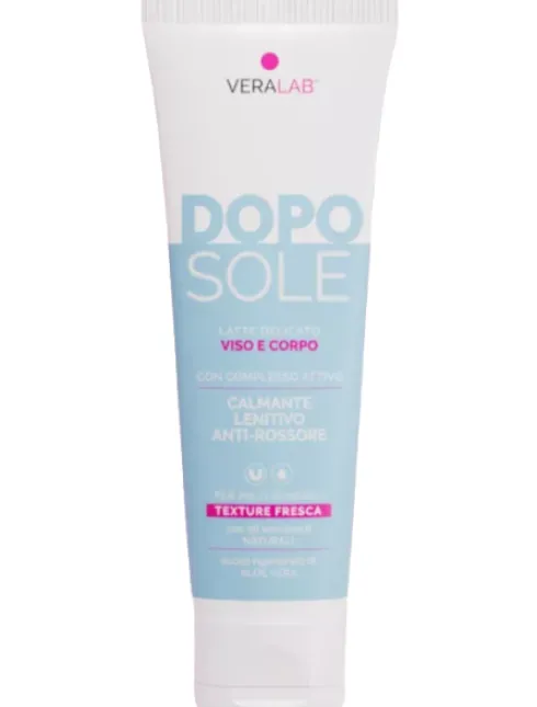 Veralab Doposole Crema Viso Corpo Lenitiva Idratante Aloe Vera 100 ml