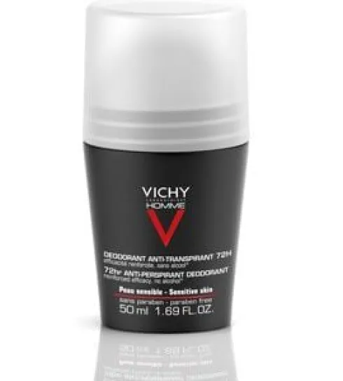 Vichy Homme Deodorante Antitraspirante 72h Roll-On 50 ml