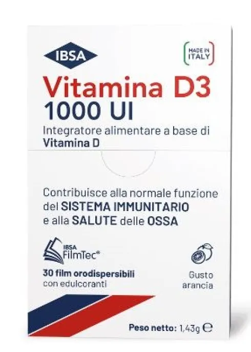 Vitamina D3 1000 UI 30 film orodispersibili