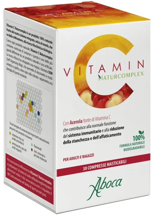 Vitamin C Naturcomplex Vitamina C Naturale da Acerola 30 Compresse